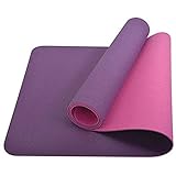 Schildkröt Fitness Yogamatte BICOLOR, PVC-freie, zweifarbige Yogamatte, verschiedene Farben wählbar, hochwertig strukturierte Oberfläche, sehr rutschfest, 180 x 61 x 0,4 cm, in Trag