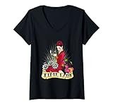 Damen Doctor Who Rockabilly Missy Time Lady Baker T-Shirt mit V