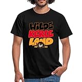 Spreadshirt Die Wilden Kerle Wilde Kerle Land Logo Männer T-Shirt, L, Schw