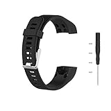 Meiruo Armband für Garmin Vivosmart HR+, Fitness Band für Garmin Vivosmart HR Plus (Schwarz)