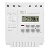 Zeitschaltuhr - Zeitschaltuhr Zeitrelais TM-163 Drei Phasen Smart Digital Time Wöchentliches Relais Programmierbare Steuerleistung 380V / 50-60Hz 16