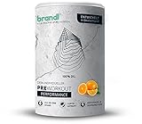 brandl® Pre-Workout Booster mit Guarana, Yerba-Mate, Taurin-Pulver, EAA Aminosäuren, Vitamin B6, Arginin & Citrullin | XXL 500g | Stufe 3