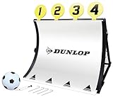 Dunlop Fußballtor - 4-in-1 - mit Fußball, Pumpe, Zielscheiben und Heringen - 78 x 75 x 58 C