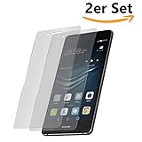 Conie SE11229 2er Set 9H Panzerfolie Kompatibel mit Huawei P9 Lite, 2X Panzerglas Schutz Folie Anti-Öl, Anti-Finger Print Gorilla Glas für P9 Lite Handyfolie (2 Stück) 2X G