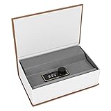 Emoshayoga Sparbox, Exquisite Handwerkskunst Metallbuch Safe Lock Box für Bankkarten für ID-Karten für Z