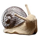 Gartenfigur aus Harz, Garten Ornament, Keramik Schnecke Dekoration Netter Garten Schnecken-Verzierungen für Gärten Micro Landschaft 1.6x3.3x2.3