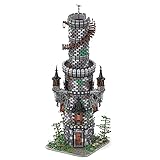 Bulokeliner Modular Haus Bausteine Modell, MOC-50724 Zauberer Turm Architecture, 9555 Teile Europäisches Schloss Konstruktionsspielzeug, Kompatibel mit Leg
