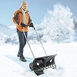 Unbekannt Profi-Schneeschieber, Schneeschaufel Schneeschippe Schaufel Schippe Schneeräumer Schnee Winter höhenverstellbar Karb