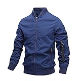 SSBZYES Herrenjacke Herbst und Winter Herrenjacke Stehkragenjacke Baumwolle Casual Herrenjacke einfarbig Reißverschluss Casual große Jack