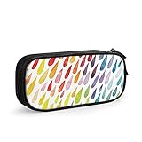 DJNGN Federmäppchen mit bunten Wassertropfen, große Kapazität, Federmäppchen für Mädchen, Jungen, Erwachsene, Federmäppchen, Federmäppchen, Aufbewahrungstasche für Studenten, Frauen, Männer, Bürob