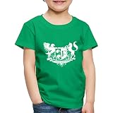 Spreadshirt Bibi & Tina Die Serie Falkenstein Emblem Kinder Premium T-Shirt, 122-128, Kelly G