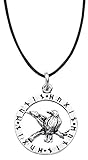ECHT etNox Magic and Mystic Odins Raben Männer Halskette silberfarben 925er Sterling Silber Wiking