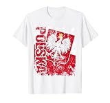 POLEN POLSKA Flagge Adler Damen Herren Kinder POLSKA T-S