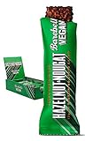 Barebells Proteinriegel – köstliche Eiweißriegel mit Schokolade – zuckerarm, 15 Gramm Protein, ohne Palmöl – Vegan Hazelnut & Nougat, 12 x 55g
