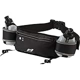 Pro Touch Unisex – Erwachsene Trail HB 2 Trinkgürteltasche, Black/Silver, One S