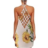Cockjun 2022 Jeanskleid Damen V Ausschnitt Kurzarm Mini Kleider mit Taschen Sommerkleid Damen Denim Etuikleid Elegante Casual BlauDamen Sommer Camisole Kleider V-Ausschnitt Kurzarm Sh220317E4989