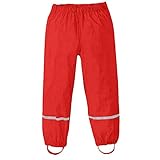 N-P Regenhose Kinder Unisex Regenlatzhose, winddichte Outdoor-Hose, Wind- und wasserdichte Matschhose,wasserdichte Atmungsaktiv Regenhose für Mädchen Jung