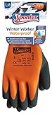 Spontex Winter Worker Waterproof Handschuhe, Wasserfeste Arbeitshandschuhe mit zweilagigem Innenfutter, hoher Kälteschutz, mit Latexbeschichtung, Größe L, 1