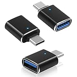 USB C auf USB A Buchse Adapter (3 Pack), USB C-Buchse zu USB-Stecker Adapter Konverter USB OTG Camera Adapter Kompatibel mit Pad Pro 2020/Pad Air 4, Phone 11/12 Pro, Galaxy S20, Laptops, Powerbank