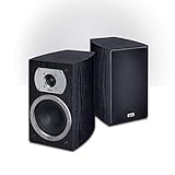 Heco Victa Prime 202 | 2 Wege Heimkino- und Stereo-Regallautsprecher | 1 Paar, Farbe:Schw