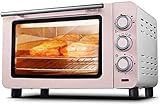 Riyyow 15l Ofen Multifunktions-Edelstahlfarbe mit Timer-Toast-Back-Grill-Einstellung natürlicher Konvektion-1200 Watt-Leistung