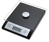 Genie 3623 EDS Digitale Briefwaage (von 1 g bis 5000 g; aus robustem Kunststoff inkl. Glasteller; LCD Anzeige) schw