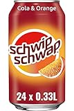 Schwip Schwap, Das Original – Koffeinhaltiges Cola-Erfrischungsgetränk mit Orange, EINWEG Dose (24 x 330 ml)