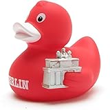 Duckshop Berlin Badeente mit Brandenburger Tor I Quietscheente I L: 8,5