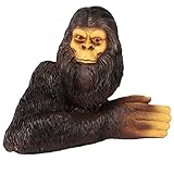 LZPYYDS Bigfoot Statue Wilder AFFE Skulptur Baum Hugger Dekor Garten Hof Kunst Realistische Gorilla 3D Dek