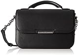 Calvin Klein Damen Focused Top Handle Xbody Kaviar Taschen, Schwarz, M