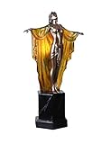 Tischleuchte Art Deco Frauenfigur Femme Fatale Vintage Lampe IS264 Palazzo Exk