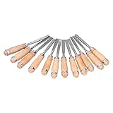 Holzdrehmeißel, 8in 12Pcs Holznut-Trennwerkzeuge HSS für Schleifmaschine für Drehmaschine für Hartholz für T