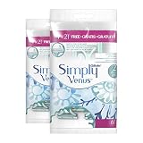 Gillette Simply Venus Einwegrasierer Damen, 12 Rasierer mit Doppelklinge (2 x 6)