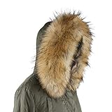 Deargles Pelzkragen Pelzschal Stolen Kunstpelz Fellimitat Fuchs Waschb?r Fuchs Kapuzen Nat¨¹rlich L