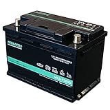 MOBILEKTRO® LiFePO4 80Ah 12V 1024Wh Lithium Versorgungsbatterie mit BMS - EQ 120Ah - 160Ah AGM oder GEL Aufbaubatterie für Wohnmobil, Boot, Camping oder Solaranlage, L3 DIN-Größ