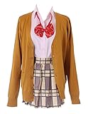 Kawaii-Story MN-60 Citrus Aihara Yuzu Schuluniform Strickjacke 5-TLG. Set Anzug Kostüm Manga Anime Cosplay (L)