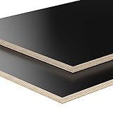 12mm Multiplex Zuschnitt schwarz melaminbeschichtet Länge bis 200cm Multiplexplatten Zuschnitte Auswahl: 160x10