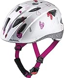 ALPINA Unisex - Kinder, XIMO Fahrradhelm, white hearts gloss, 49-54