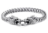 AMOZ Herrenarmband, Mode Persönlichkeit Edelstahl Armband,Anstahlgussa Armband, Herrschfestes Wasserhahn Armband,