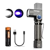 NICRON UV Schwarzlicht LED Taschenlampe 700 Lumen, 90 Grad Drehbar Kopf, IP65 Wasserdicht, 395nm Ultraviolett mit Magnet, Detektor für eingetrocknete Urin-Flecken von Hunde, Katzen B74UV