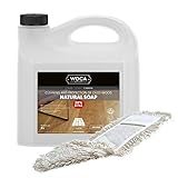 Woca Holzbodenseife (Natur) 3 Liter - Sparpaket - inkl. Wischmopp
