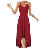 foreverH Damen Sommerkleid Kurzarm/Langarm Blusenkleid Damen Damen Bohemian Tunika Kleid Strandkleid Damen 50S Retro Cocktailkleid Damen Elegant Sommerkleider Damen Sommer M