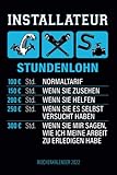 Installateur Stundenlohn - Wochenkalender 2022: Witziger Sprüche Design Wochenplaner und Kalender mit lustigem Motiv für Klempner und Heizungsbauer, für Termine und Organisation im Job und Alltag