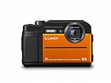 Panasonic LUMIX DC-FT7EG-D Outdoor Kamera (20,6 MP, 4K Foto, 4K Video, wasserdicht bis 31 m, USB, stoßfest bis 2m, orange)