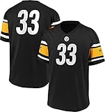 Fanatics NFL Pittsburgh Steelers Trikot Shirt Iconic Franchise Poly Mesh Supporters Jersey (L)