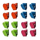 16 Stücke Multi Farbe Magnetische Metall Klammer, Kühlschrank Whiteboard Wand Magnetische Memo Hinweis Clip Magnetp