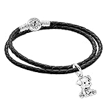 Pandora Damen-Armband im Set mit Charm-Anhänger Labrador Puppy zauberhafter Armschmuck für Frauen, elegante Geschenkidee, 51524-38 38