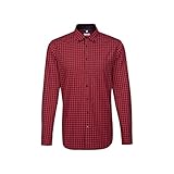 Seidensticker Herren New BD Pocket Patch5 Hemd mit Button-Down-Kragen, rot, 42