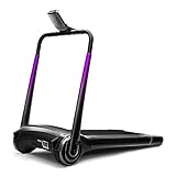 WJFXJQ Kleines faltendes Laufband, hauseigene Fitness Gewichtsverlust Maschine Sportausrüstung, Ultra-leiser Indoor-E-Cleor-Laufband, Überwachung Herzfrequenz und mehrere M