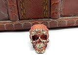 Me Plus Drawihi Pure Copper Skeleton Head Beads Knife Pendant Jewelry Accessories Outdoor Tool Paracord Skull Keyring Hanging D